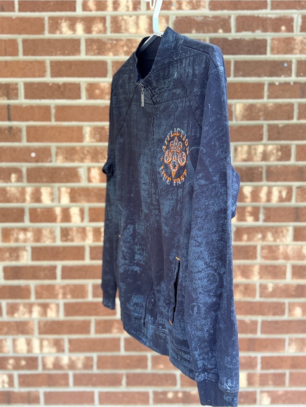 Affliction Mens Black Long Sleeve Jacket Size Medium - Picture 4 of 12